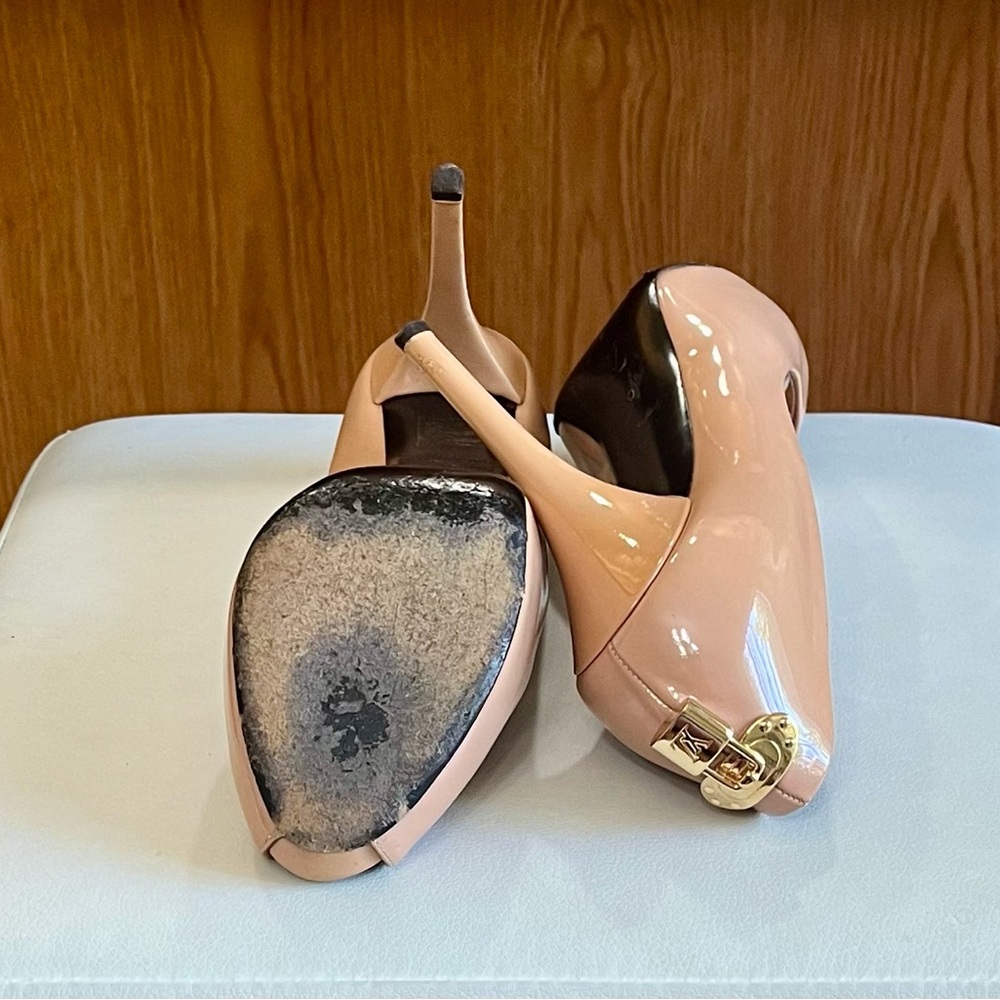 ✨🔒Oh Really🔒✨Louis Vuitton Oh Really Nude Open-Toe Pumps - Picture 9 of 10